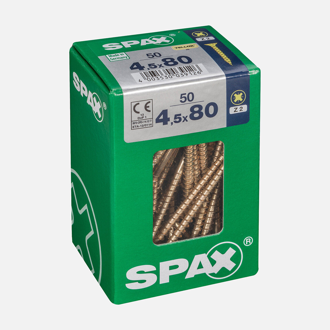    SPAX Havşa Vida Sarı 4.5X80      