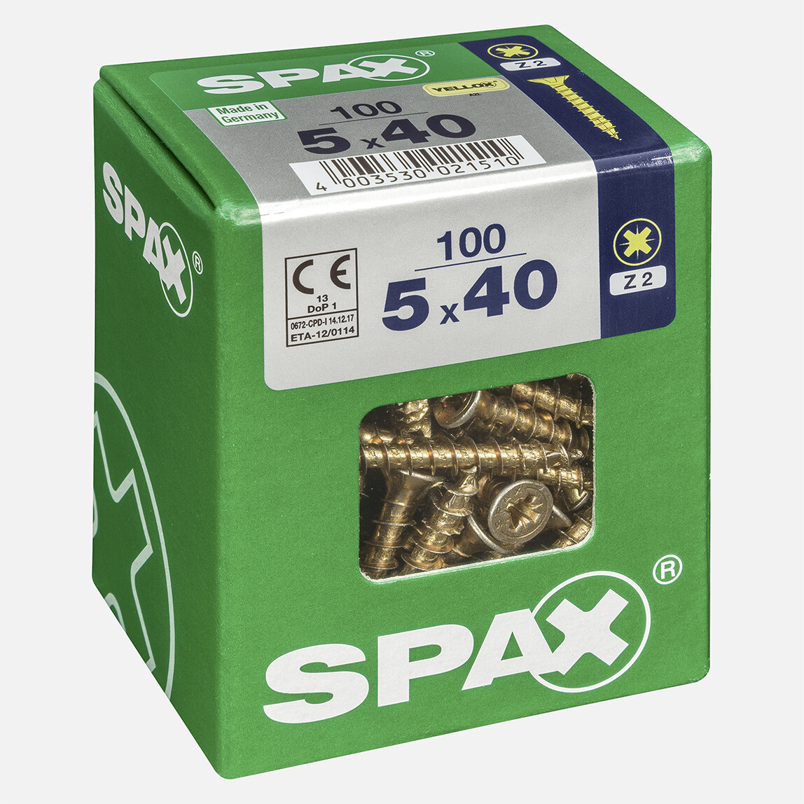    SPAX Havşa Vida Sarı 5X40        
