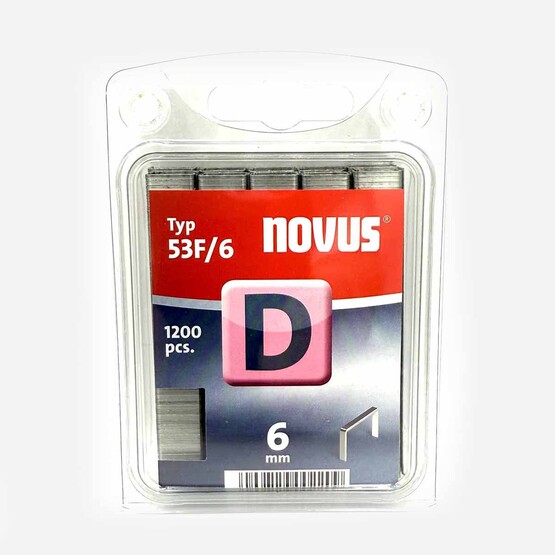 Novus Geniş Zımba Teli 53F/6  galvaniz  1200 Adet 