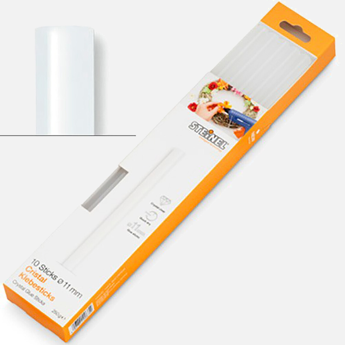    Steinel Cristal Sıcak Yapıştırma Çubukları 11x250 mm 250 gr  