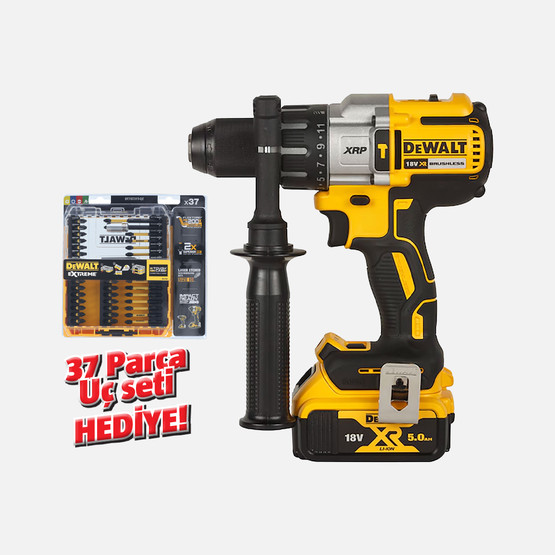 Dewalt Dcd996P2-QW 18 V 5.0 Ah 95 Nm Kömürsüz XR Seri Çift Akülü Darbeli Matkap