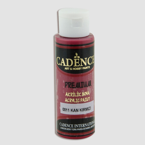 Cadence Akrilik Boya Kan Kırmızı 70 ml 