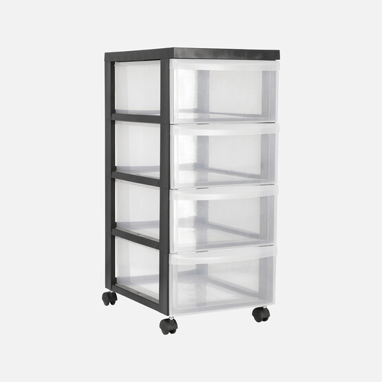 Iris 4 Çekmeceli Tekerlekli Kutu 