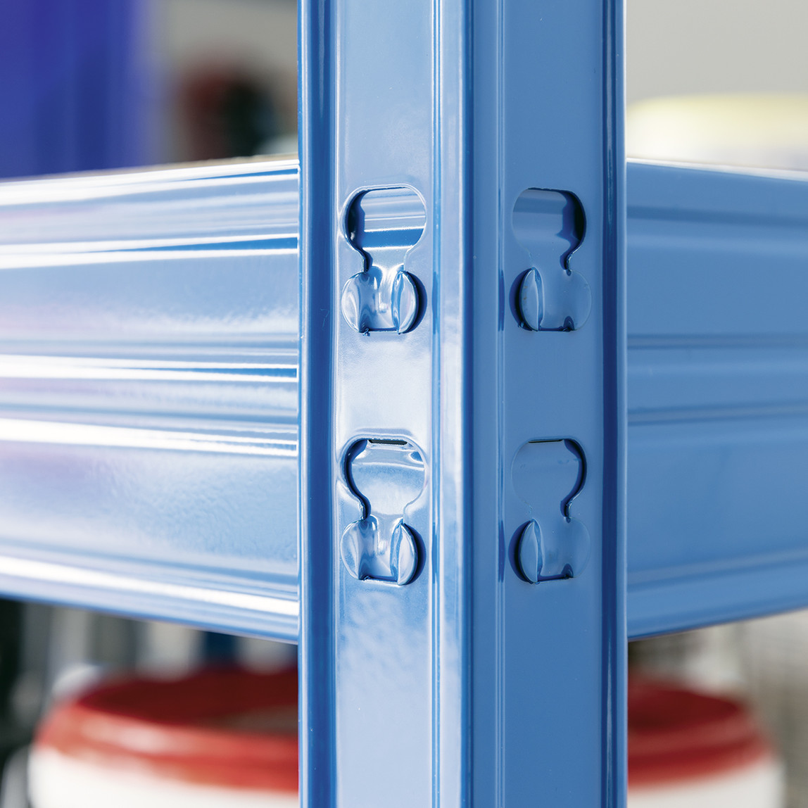    Regalux 4 Katlı Metal Raf XXL Mavi  