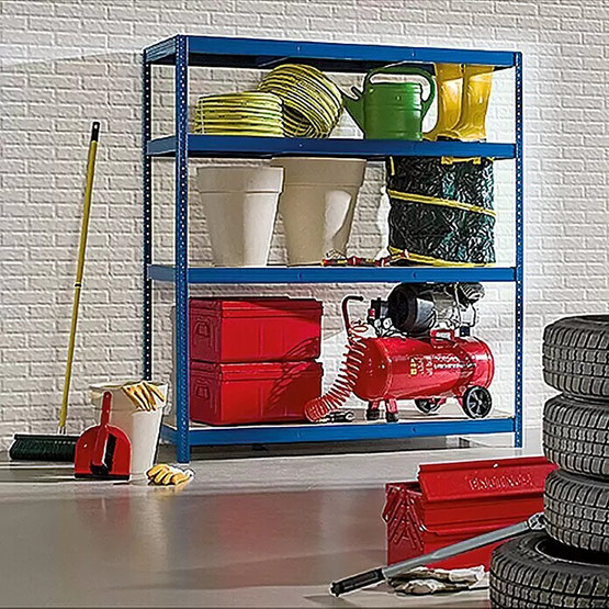 Regalux 4 Katlı Metal Raf XXL Mavi 