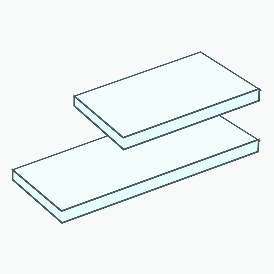    Regalux Metal Raf 50X35 cm Metalik  