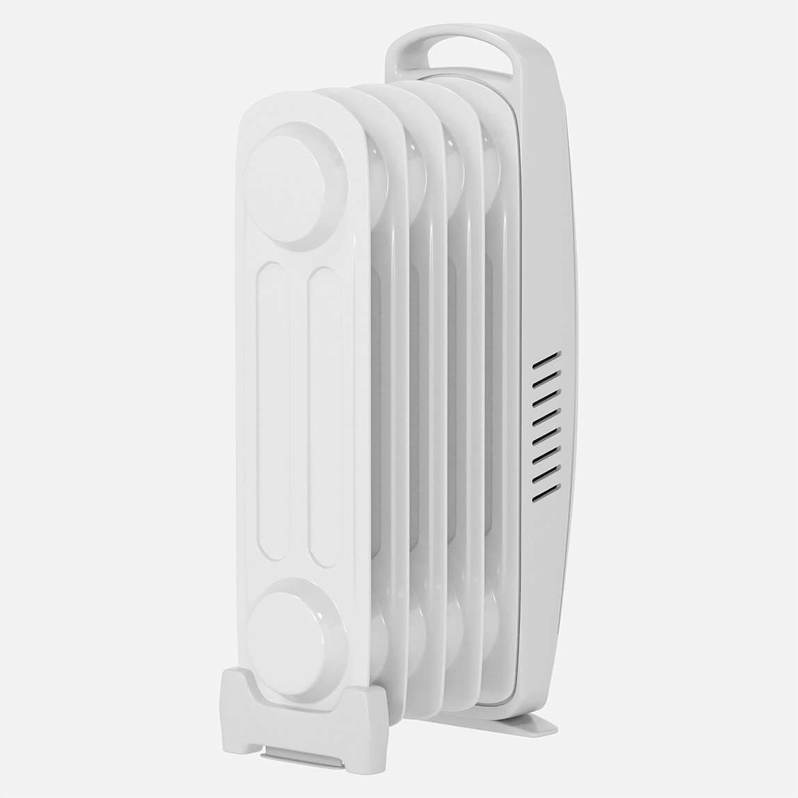    Voltomat Termostatlı 600 W 5 Dilim Elektrikli Radyatör Beyaz   