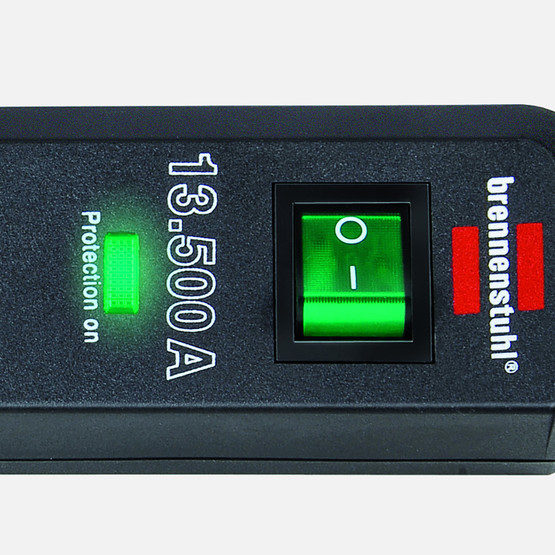 Brennenstuhl Eco Line 6'lı 13.500A Akım Korumalı Anahtarlı Priz 