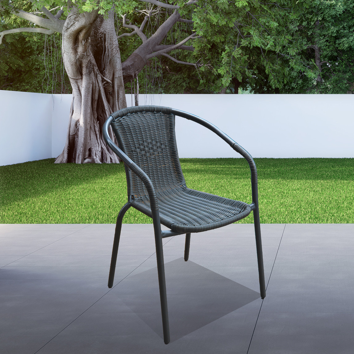    Sunfun Resin Wicker Rattan Sandalye   