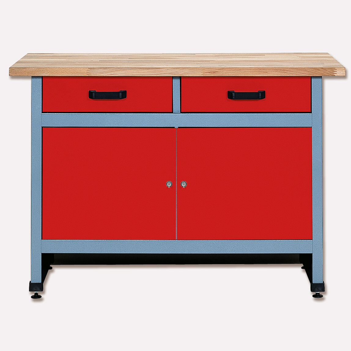    Küpper 2 Çekmeceli Metal Çalışma Masası 60 x 120 x 84 cm 