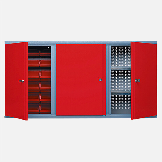 Küpper Kırmızı Avadanlıklı Dolap(120x60x19cm) 