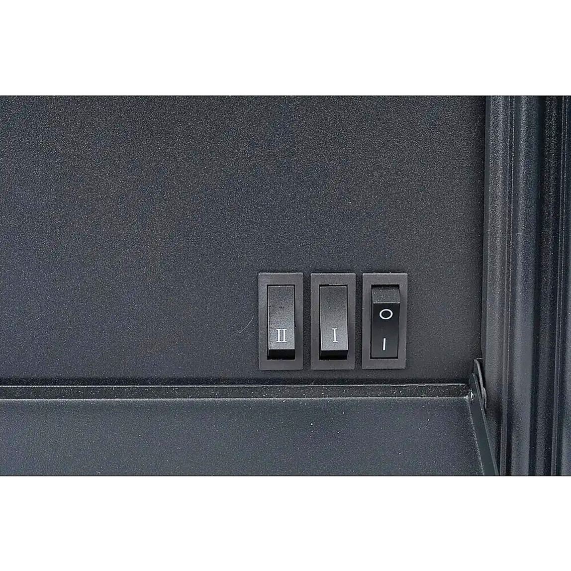    Voltomat 2000 W Dikdörtgen Ayaklı Dekoratif Şömine Antrasit 