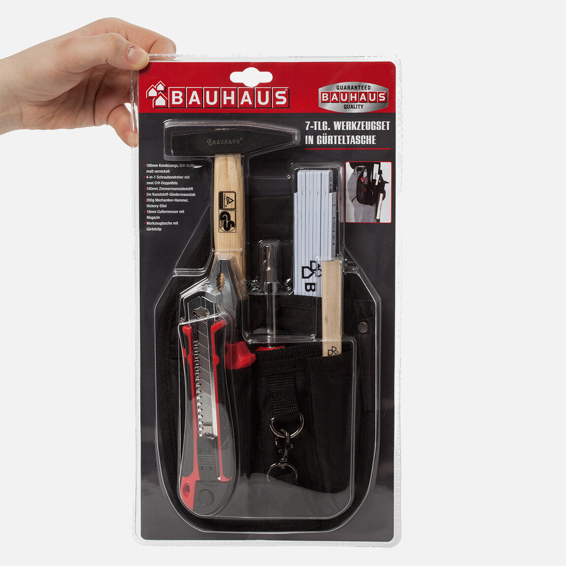    BAUHAUS El Aleti Seti - 7 Parça (Kemer Çantası İçerisinde)  