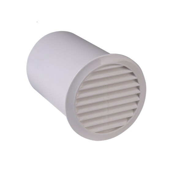 İlöz Yuvarlak Dış Duvar Izgara Beyaz 