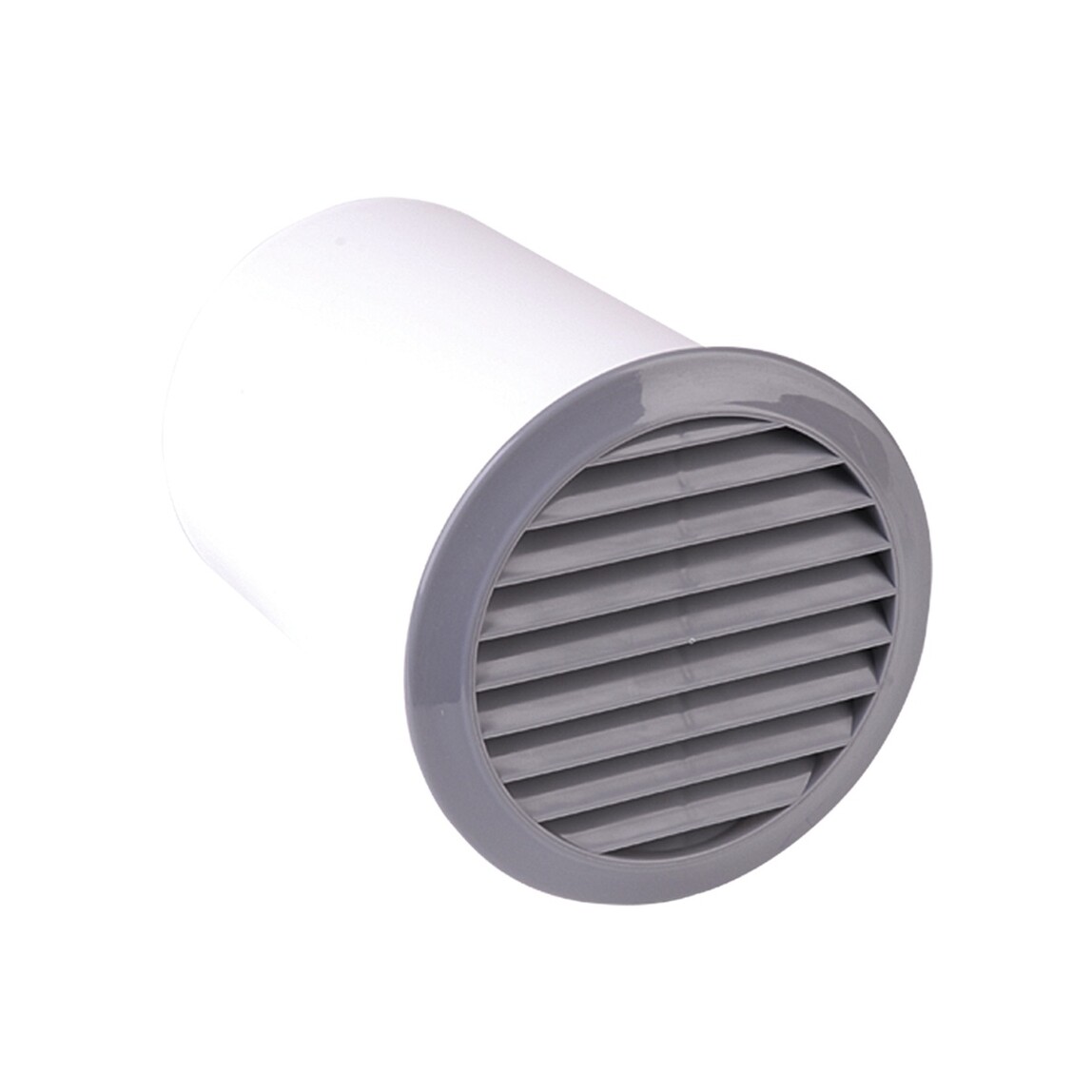    İlöz Yuvarlak Dış Duvar Izgara Ve 15 Cm Bağlantı Elemanı Çap 100 mm (Gri)  