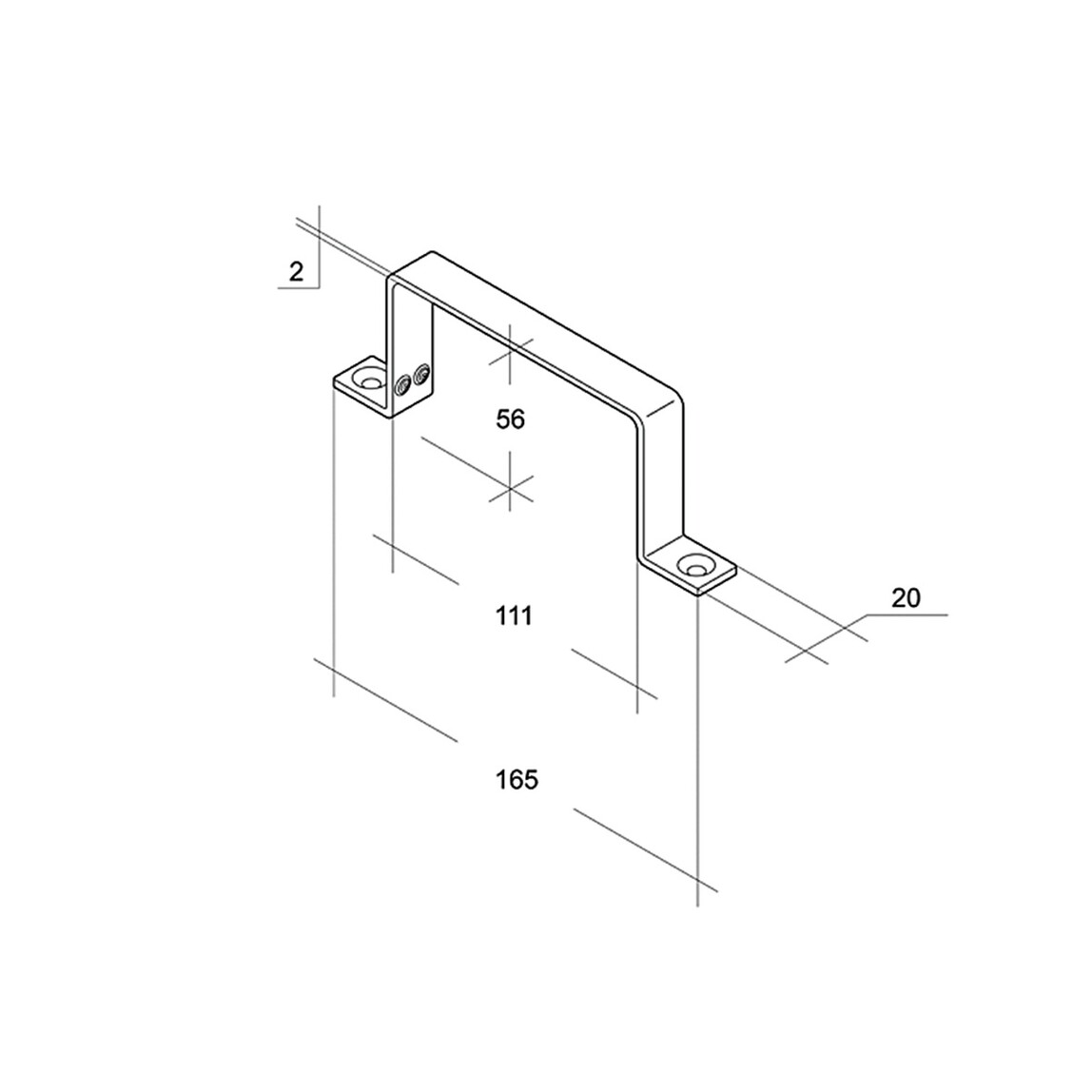    İlöz Yassı Kanal Boru Kelepçesi Çap 100 mm  