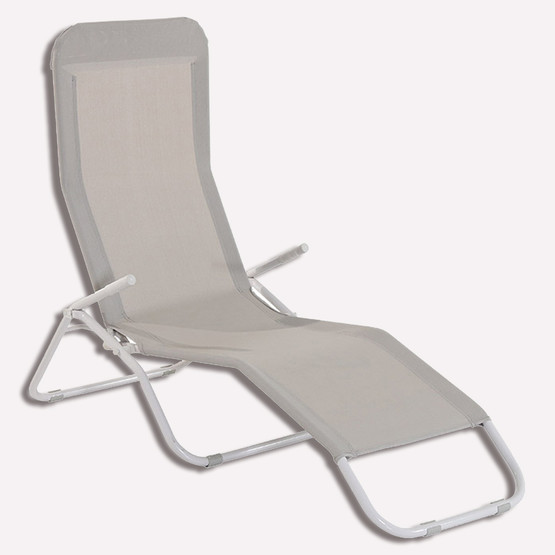 Sunfun Marissa Şezlong Açık Gri 