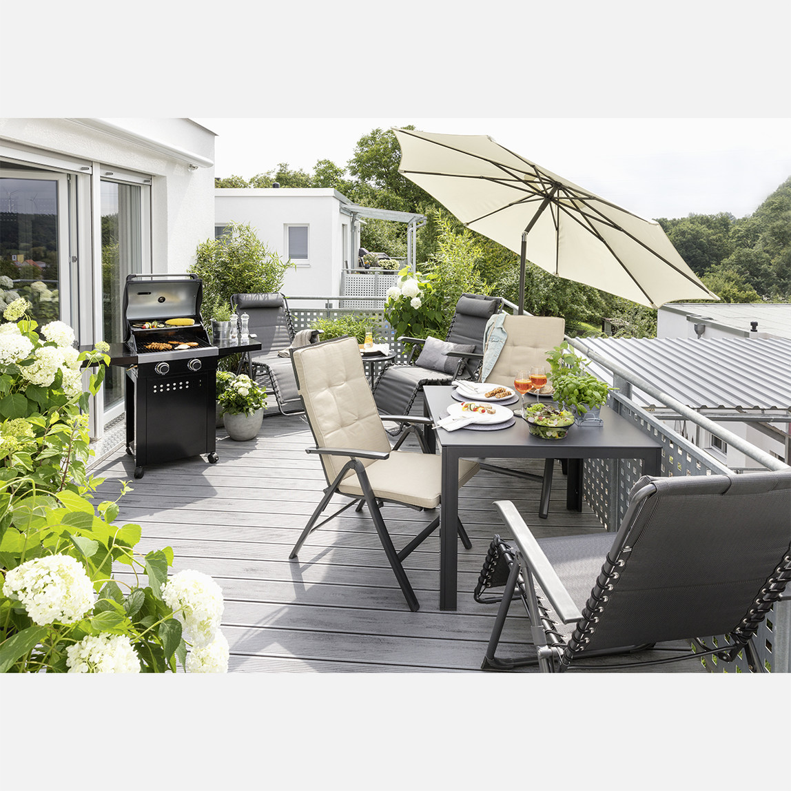    Sunfun Torino Şemsiye Ekru 270 cm  