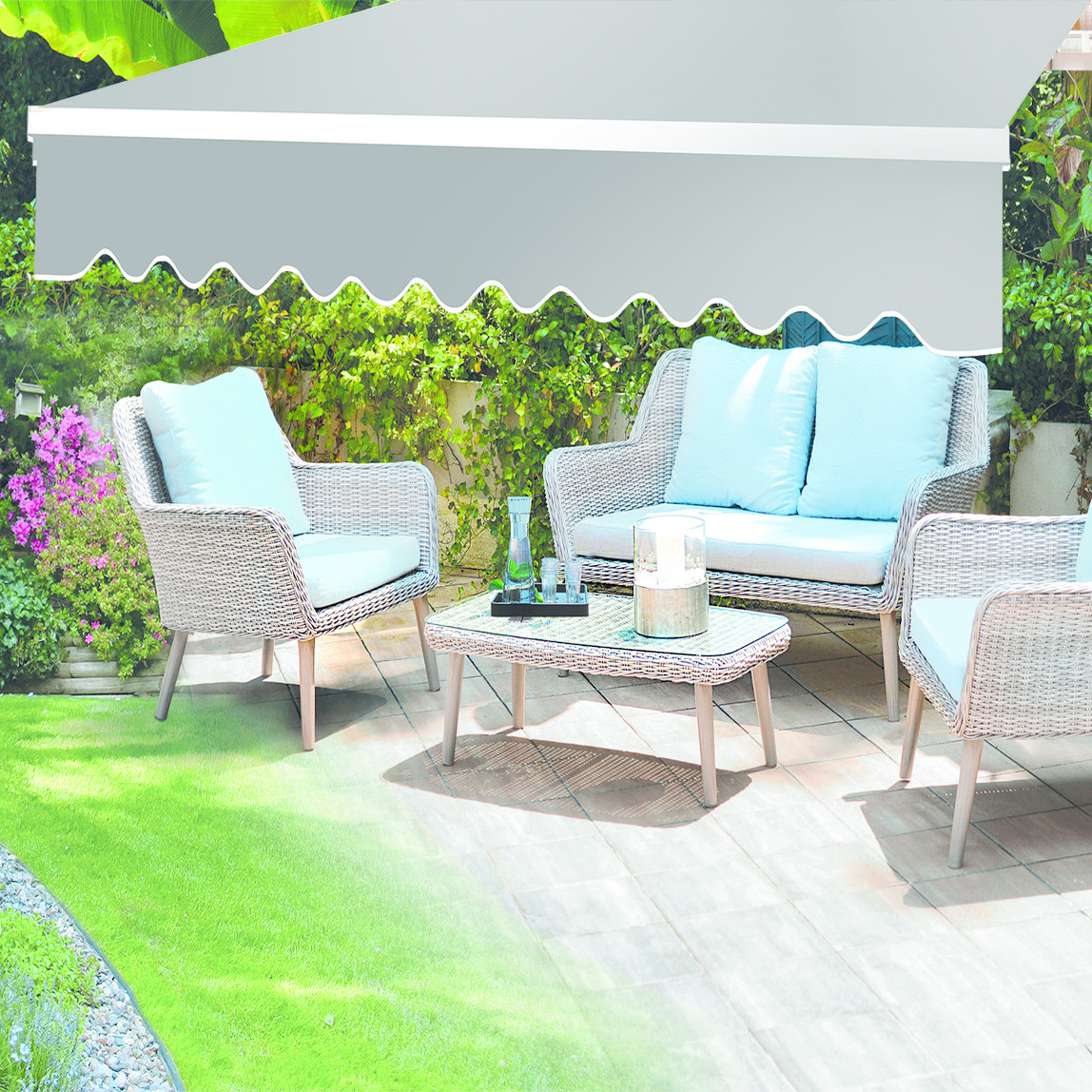    Sunfun Polyester Tente Açık Gri 300x200 cm 