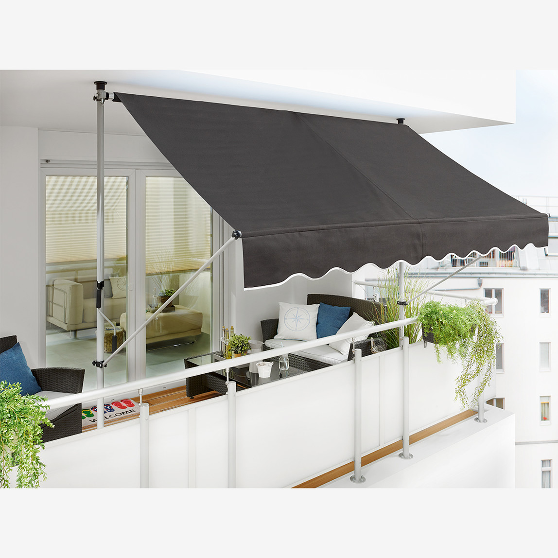    Sunfun Teleskopik Tente Antrasit 300x130 cm  