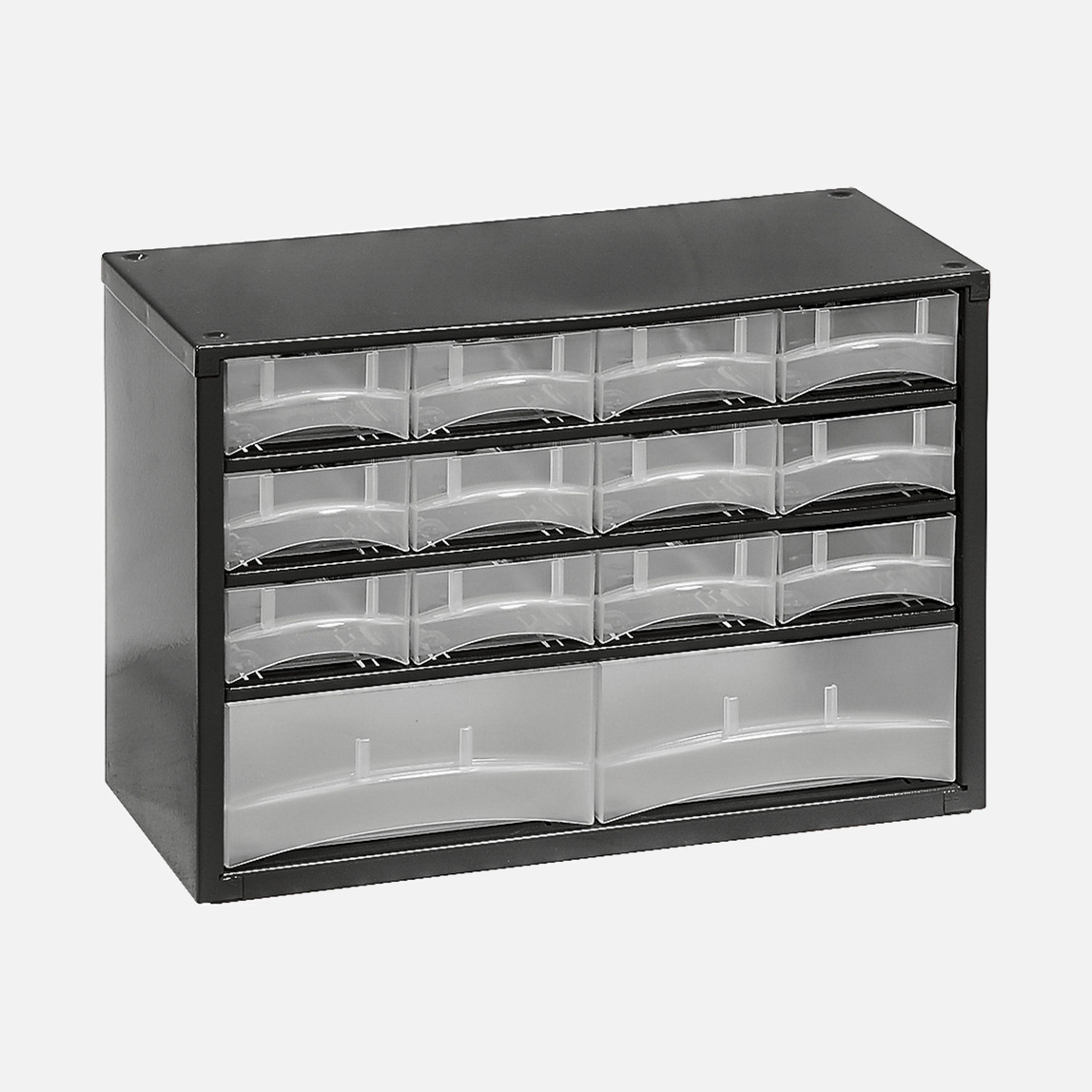    Lockweiler Sortus Cd S14 Şeffaf Çekmeceli Mtal Dolap Siyah 