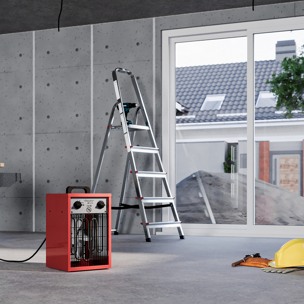    Voltomat 3000W Termostatlı Elektrikli Isıtıcı 