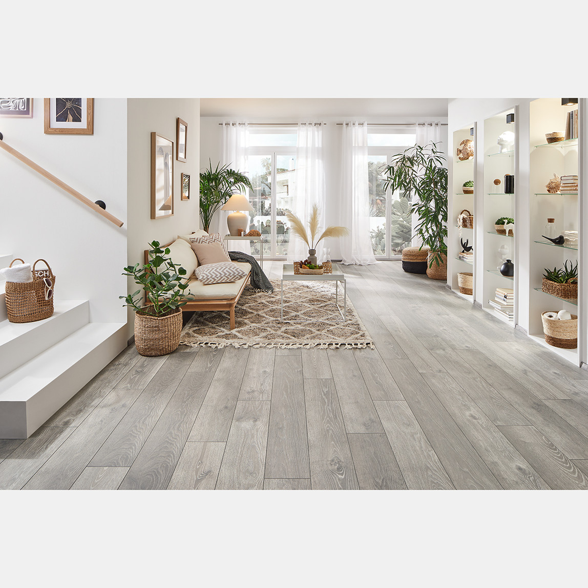    Logoclic Vinto Rossano Klasik Meşe 32.Sınıf Laminat Parke Derzli 1288x195x8 mm 2,26 m² 