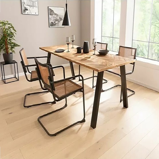 Exclusivholz Masa Tablası Balık Sırtı Akasya