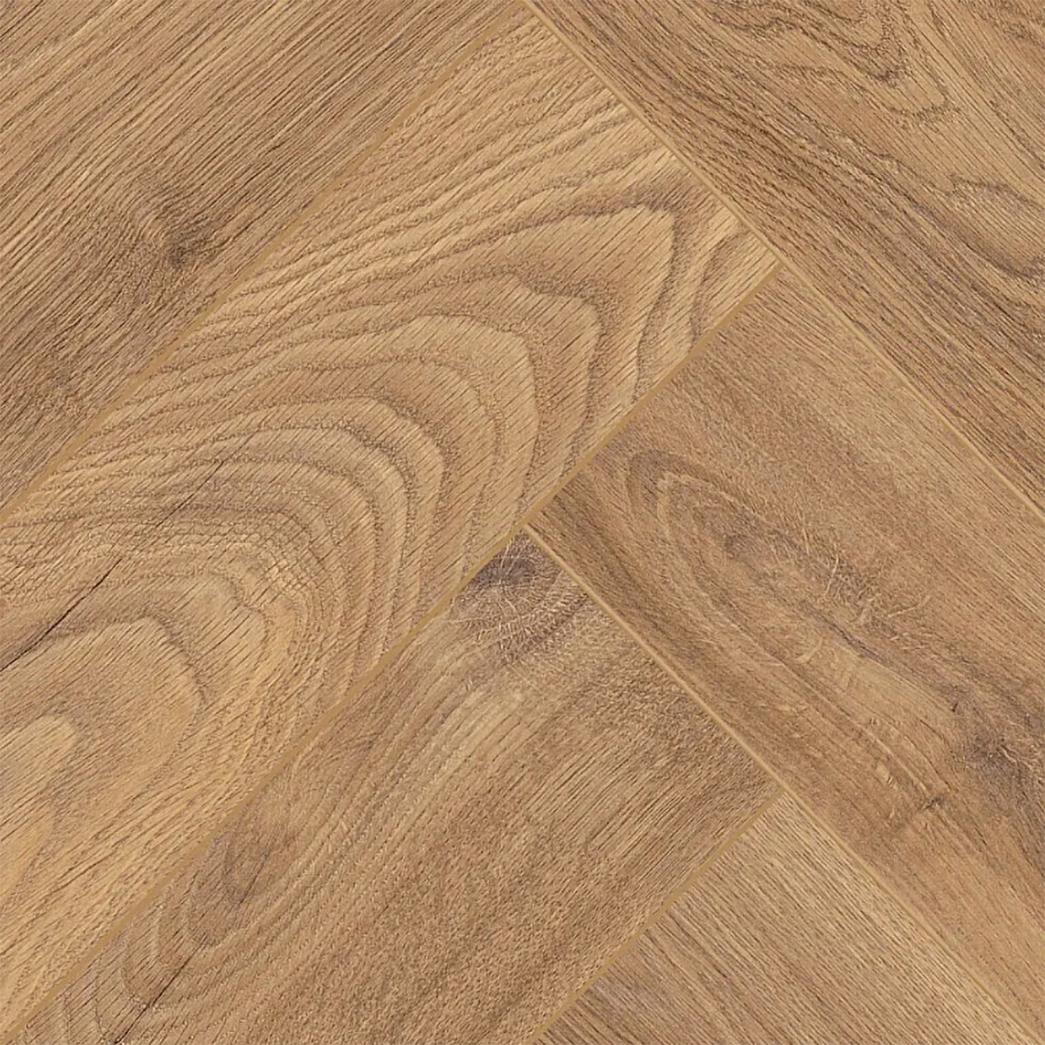    Krono Original Balıksırtı Ateş Meşesi 32.Sınıf Laminat Parke Derzli 630x126x8 mm 0,87 m² 