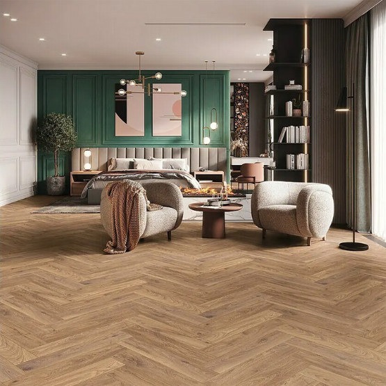 Krono Original Balıksırtı Ateş Meşesi 32.Sınıf Laminat Parke Derzli 630x126x8 mm 0,87 m²