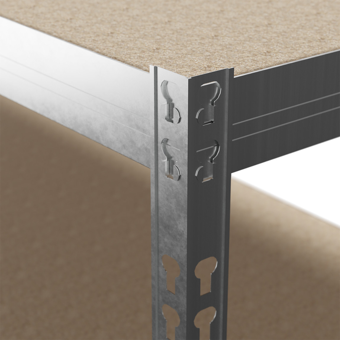    Regalux 5 Katlı Metal Raf Gri 90x40x180 cm 