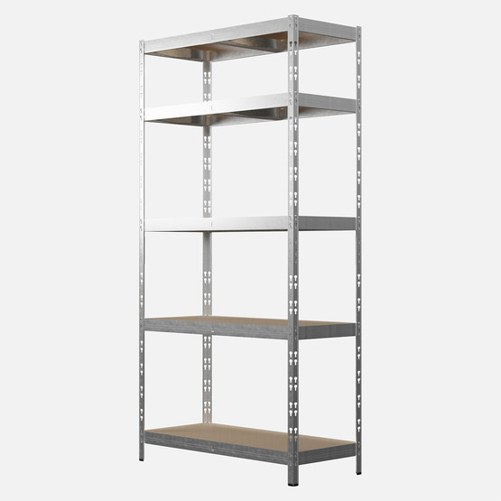 Regalux 5 Katlı Metal Raf Gri 90x40x180 cm