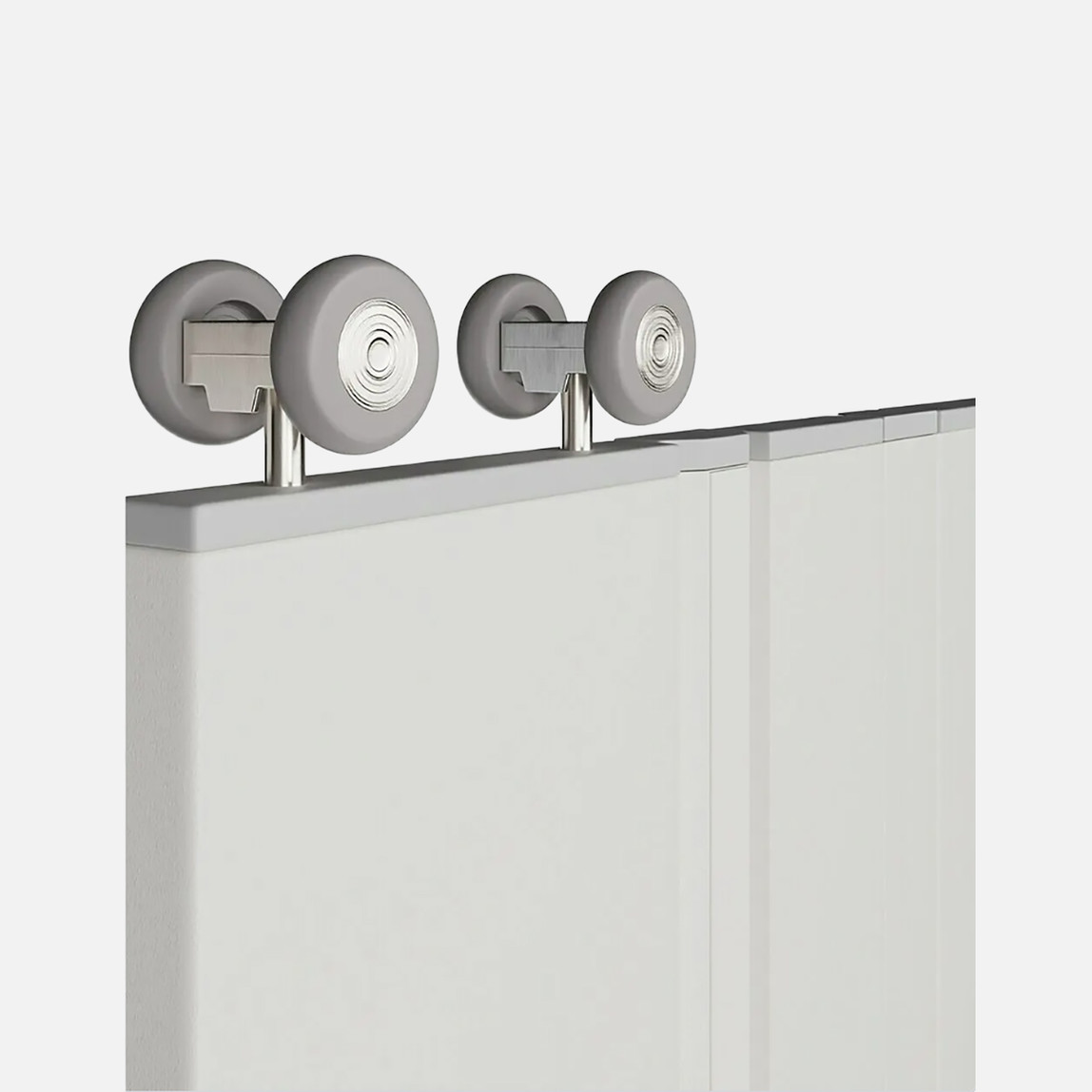    PVC Camlı Akordiyon Kapı Beyaz 