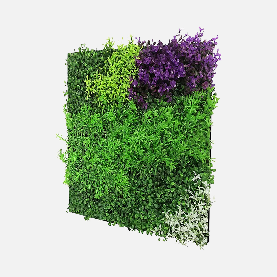    Yapay Bitki Kaplamalı Duvar Paneli Menekşe 
