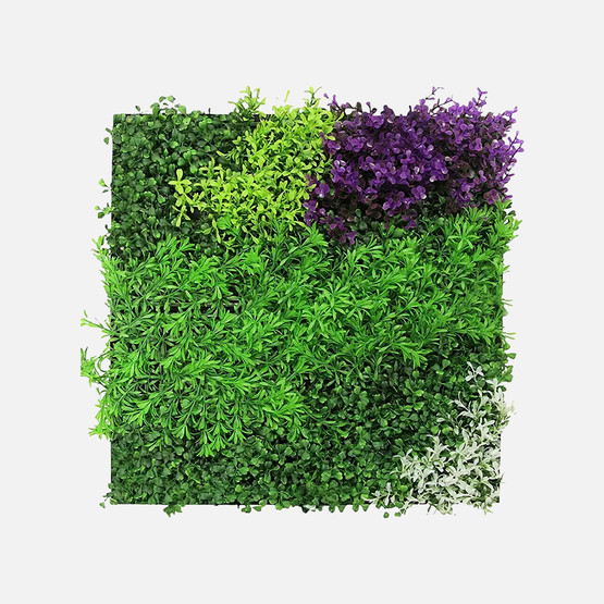 Yapay Bitki Kaplamalı Duvar Paneli Menekşe