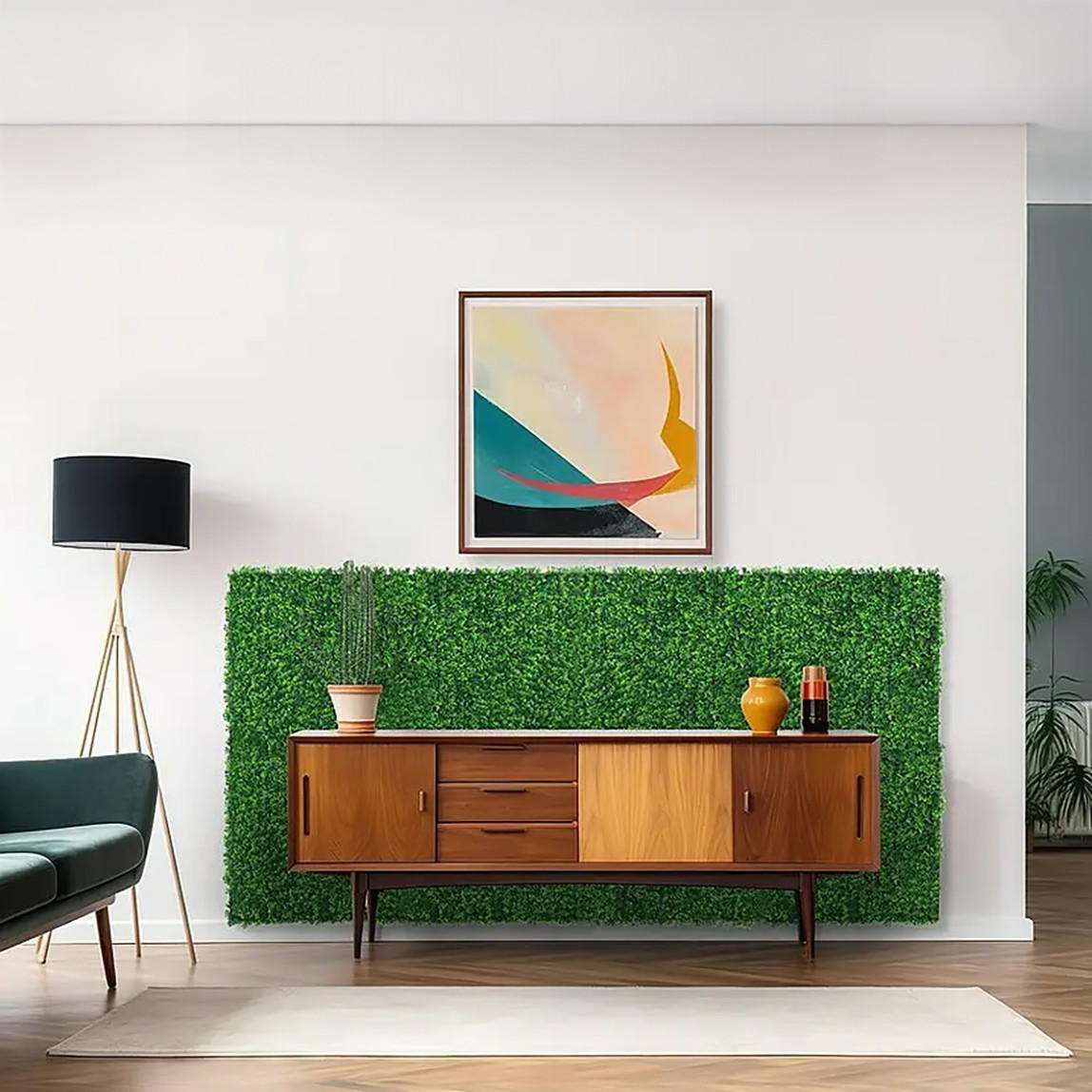    Yapay Bitki Kaplamalı Duvar Paneli Yeşil 