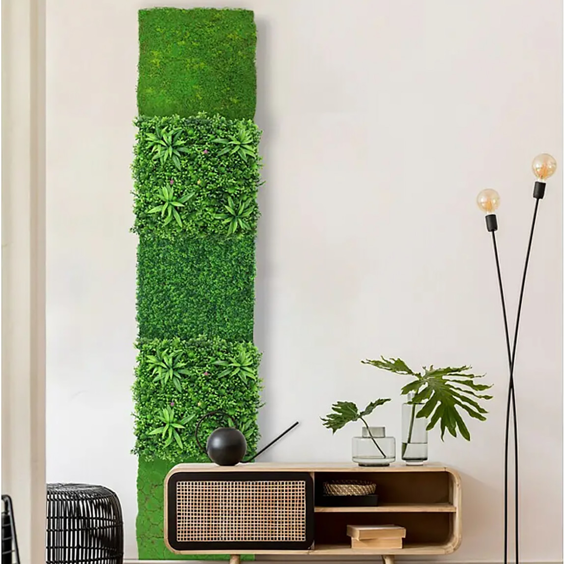    Yapay Bitki Kaplamalı Duvar Paneli Yeşil 