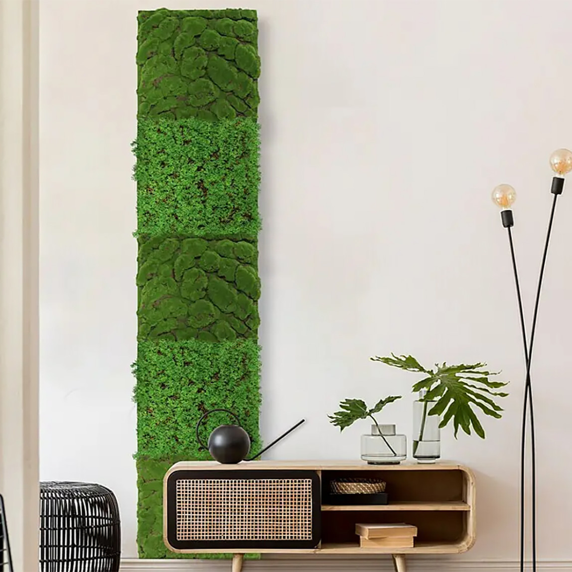    Yapay Bitki Kaplamalı Duvar Paneli Çay Ağacı 