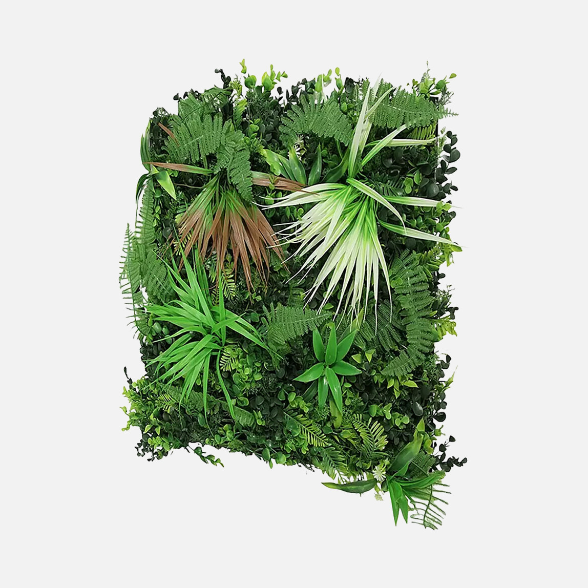    Yapay Bitki Kaplamalı Duvar Paneli Karışık Bitkiler 