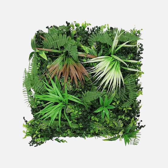 Yapay Bitki Kaplamalı Duvar Paneli Karışık Bitkiler