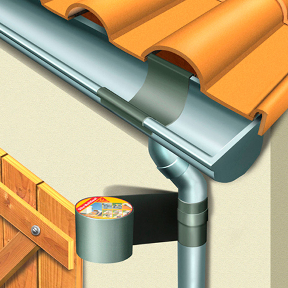    Sikasil Multiseal T 300mmx10m Bitüm Esaslı Yalıtım Bandı Terracotta Rulo  