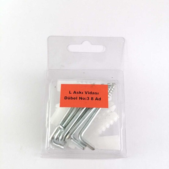 Bijonsan  L Askı Vidası+Dübel No3 