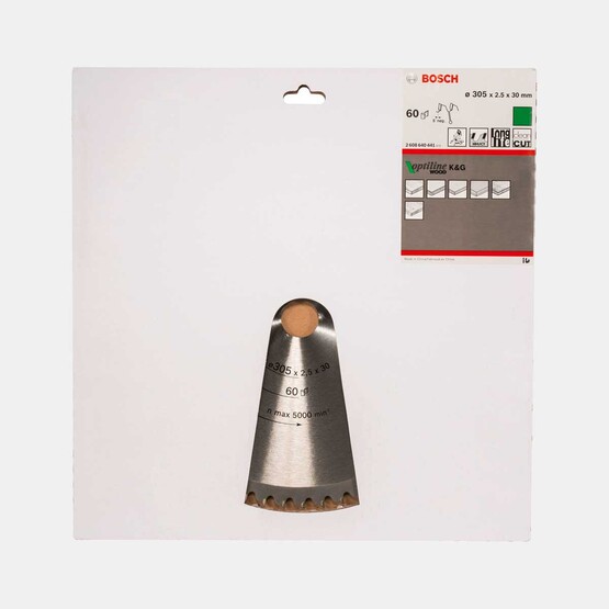 Bosch Optiline Daire Testere Bıçağı  305x30 mm  60 Diş 