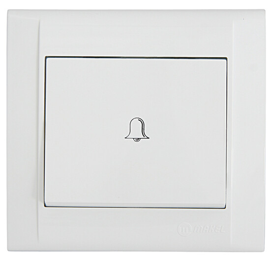 Makel Defne Zil Butonu Beyaz 