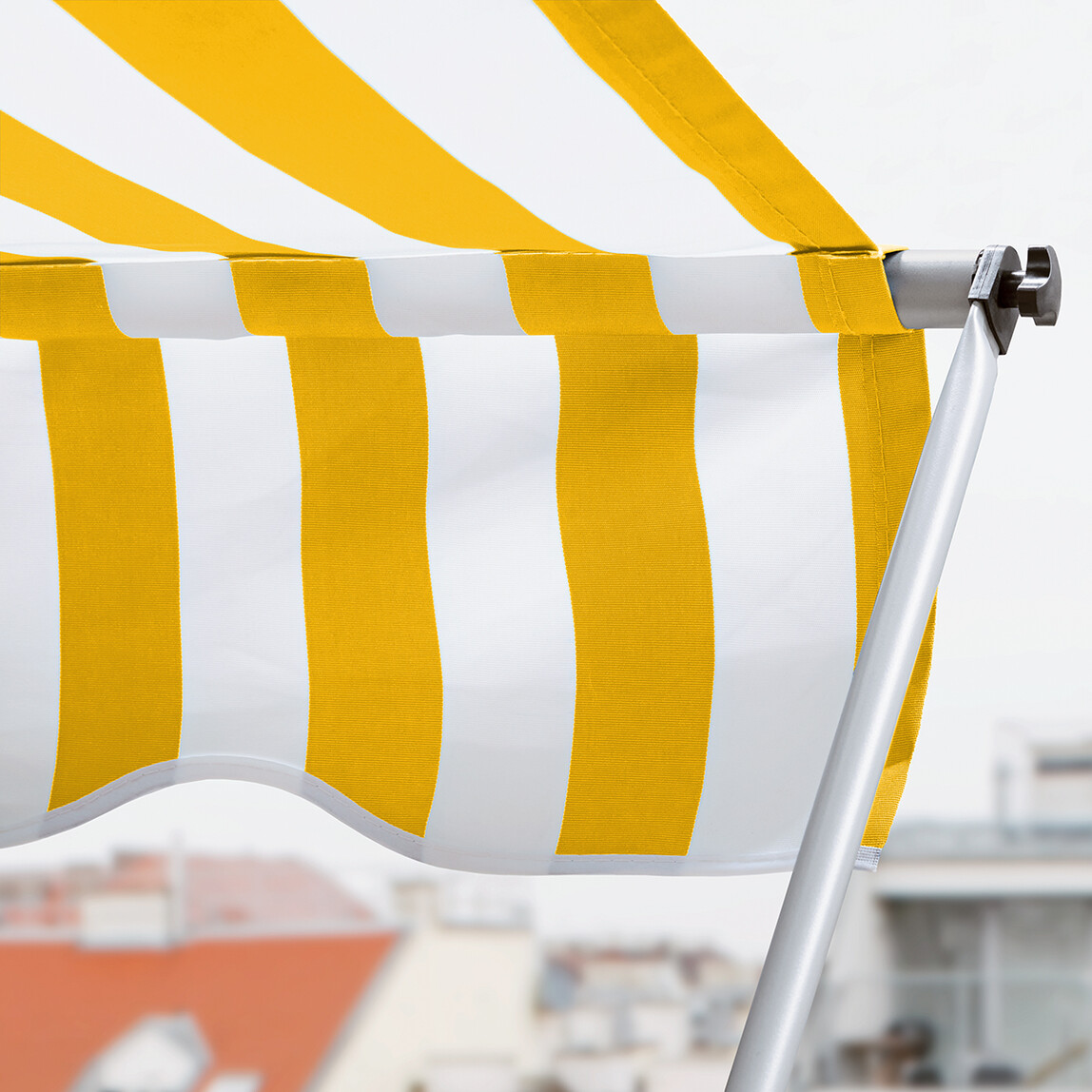    Sunfun Teleskopik Tente Sarı-Beyaz 250x130 cm  