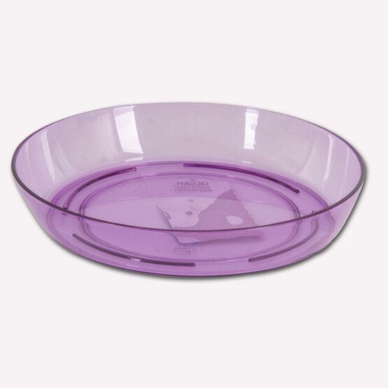 Üçsan Orkide Saksı Tabağı Seffaf-Mor 3lt 