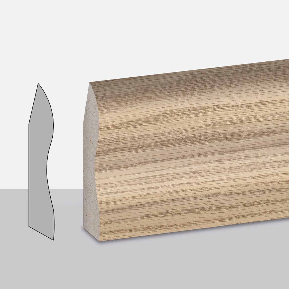    Yıldız Entegre Premium Efes Meşe Süpürgelik 6 cm 