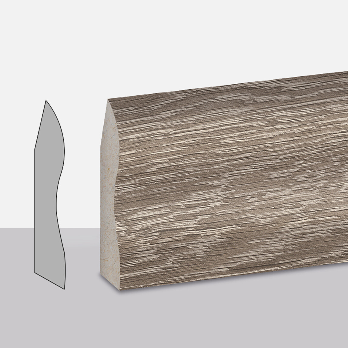    Yıldız Entegre Premium Bergamo Süpürgelik 6 cm 