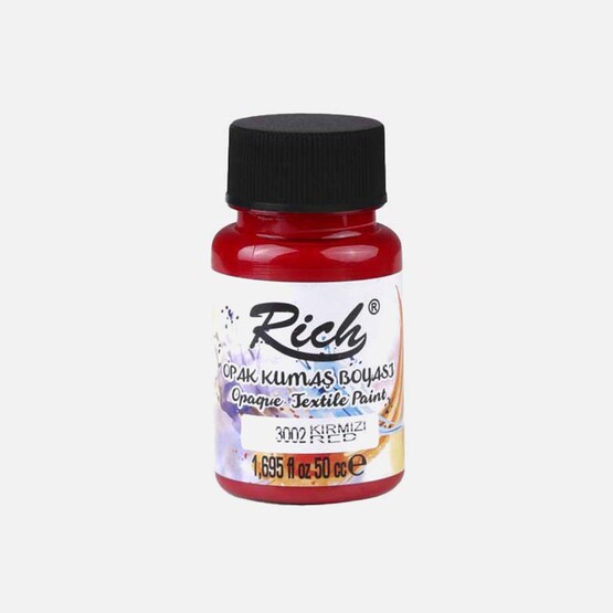 Rich Kumaş Boyası Kırmızı 50 cc 