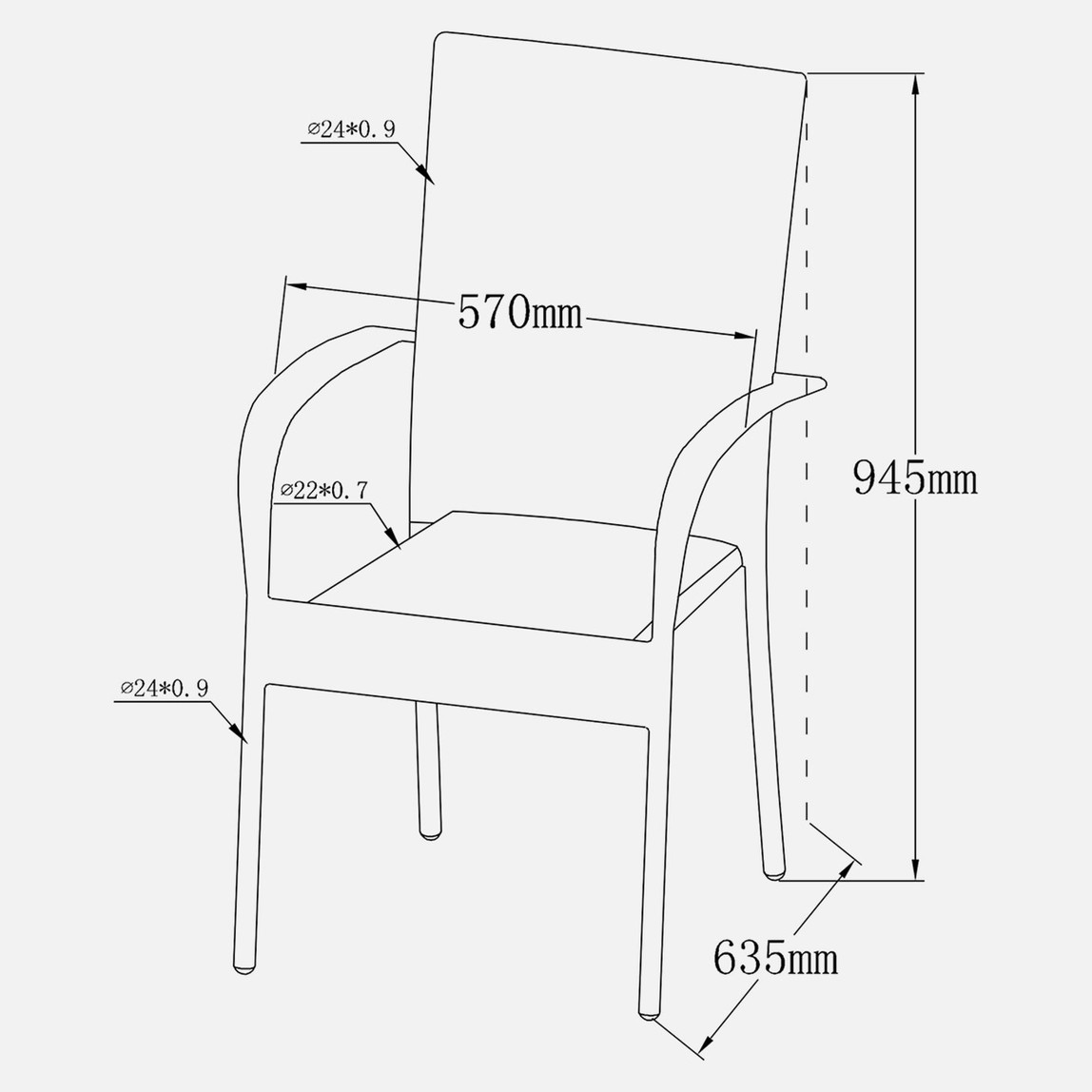    Sunfun Steel Neila Rattan Sandalye  